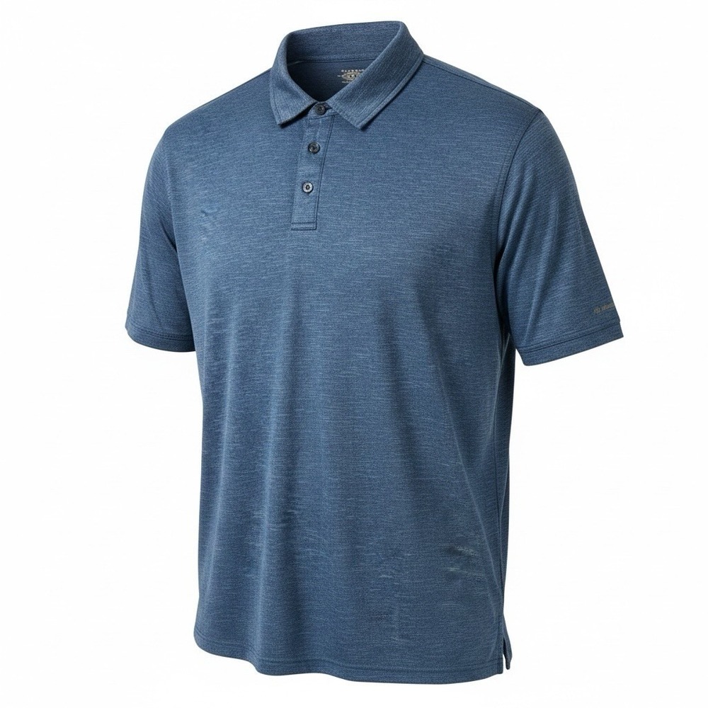 GH Bass & Co Polo Shirt Mens 2XL Blue Stretch Short Sleeve Golf Activewear